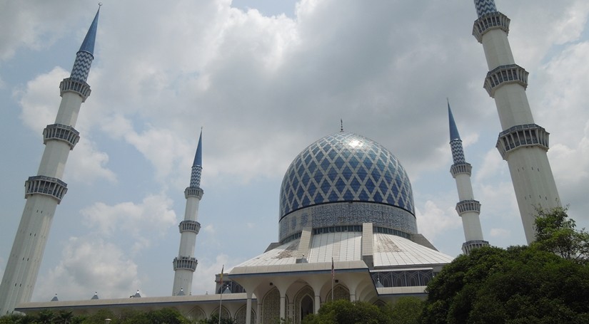 クアラルンプール観光2 青とピンクのモスク