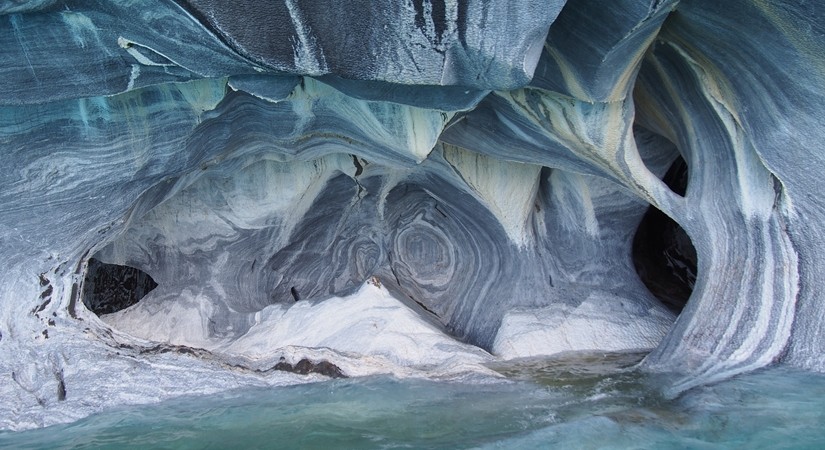 【チリ03】マーブルカテドラル　青く輝く大理石の洞窟