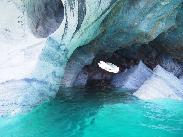 【チリ03】マーブルカテドラル　青く輝く大理石の洞窟 (20)